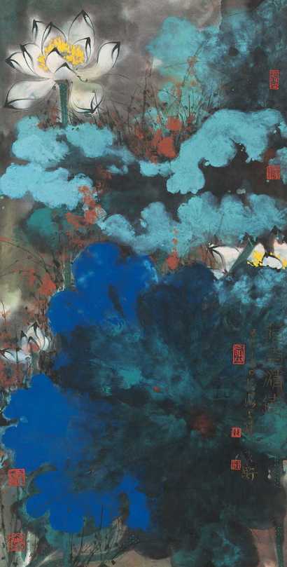 韩天衡 己未（1979年） 荷香清远 立轴